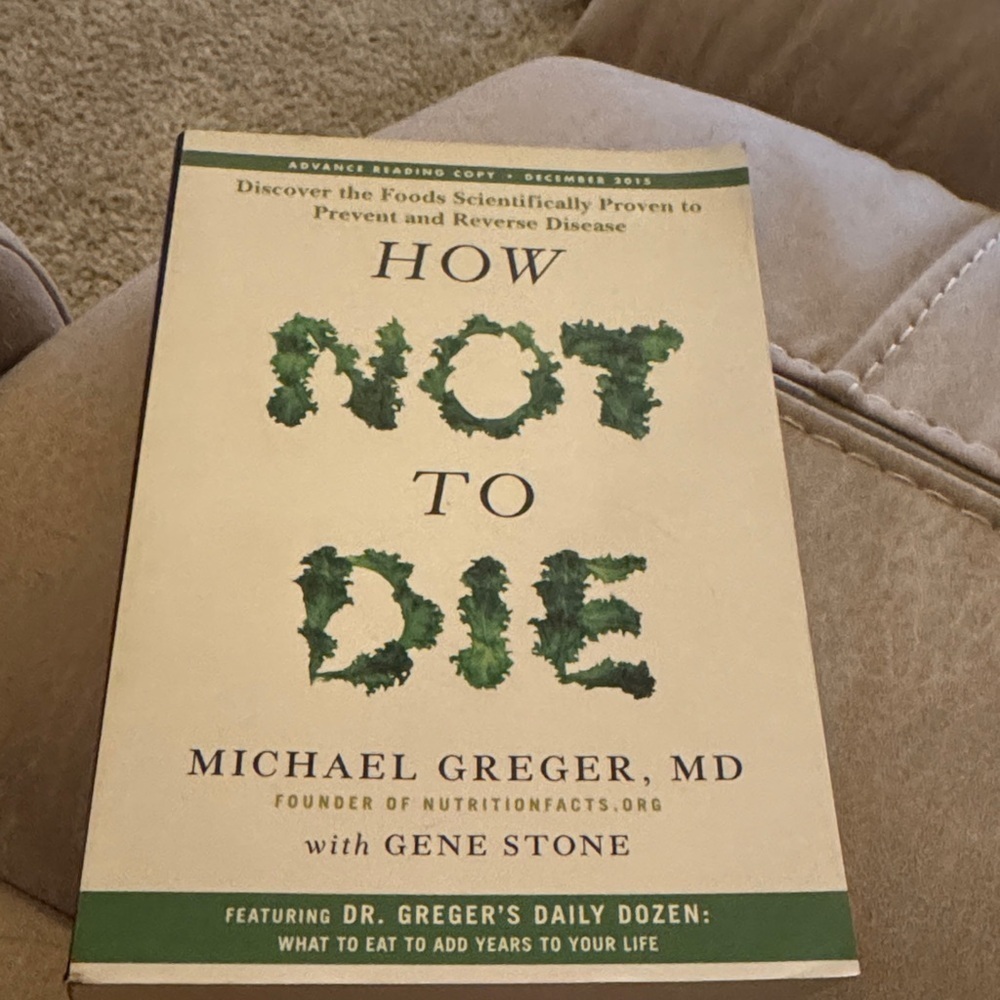 How Not to Die by Michael Greger PB Book Advanced Reading Copy EUC